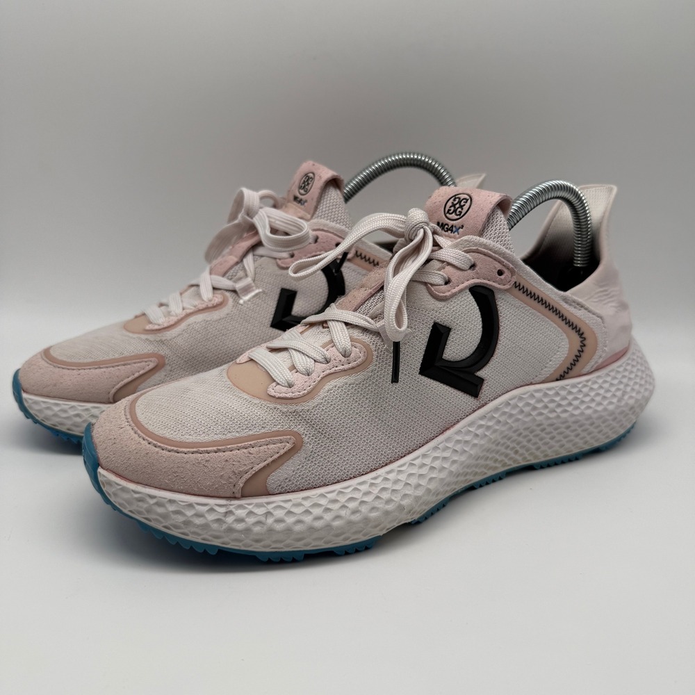 G/FORE MG4X2 Golf Cross Trainer SNO White Pink G4MF21EF40 Spikeless Mens 9.5